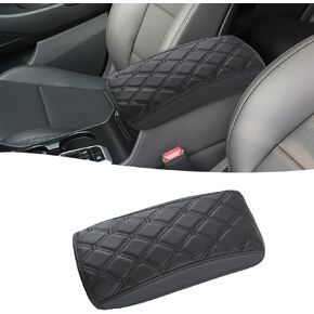 Giant Panda Custom Cover Cover Cover Cover Recrest Fit Hyundai Tucson 2016-2021 ، غطاء وحدة التحكم المركزية للجلد المقاوم للماء - الحماية الكاملة - الأسود