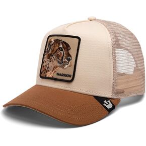 Goorin Bros. The Farm Unisex Original Adjustable Snapback Trucker Hat, Taupe (The Warrior Cheetah), One Size