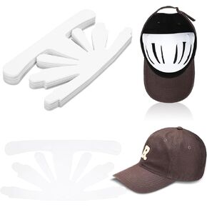 Coume 36 PCS HAT LINER CAPS CAPS إدراج قبعة التاج إدراج غطاء بلاستيكي أبيض داخلي للنساء المتجر المكاتب المنزلية للنساء