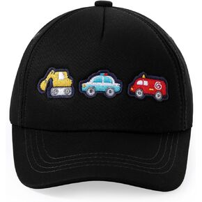 Kids Embroidery Excavator Baseball Caps Cars Transportation Hats Adjustable Dad Trucker Hat for Boys Girls Age 3-8 in Kuwait