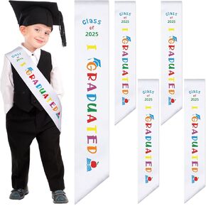 Berlune Kids Preschool Creghol Sash Class of 2025 ما قبل المدرسة لرياض الأطفال التخرج Stoles Sash Bulk