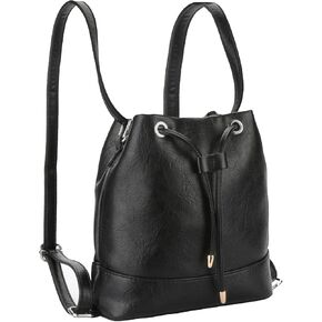 Leather Backpack Purse for Women Small Backpack Purse Convertible Shoulder Bag Handbag Lady Work Casual Bag