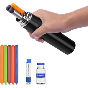 Diabetic Travel Case TSA Approved 1-3 Insulin Pen Case 18h+ 304 Stainless Steel Vacuum Medication Cooler for Travel FDA Registered