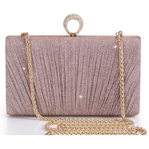 محافظ Babeyond Clutch للنساء - حقيبة سهرة بريق قابض مطوية لحفل حفل عرس حفلة العروس