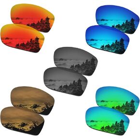مجموعة SmartVlt من 5 عدسات بديلة للرجال لـ Oakley Valve New 2014 OO9236 Sunglass Combo Pack S02