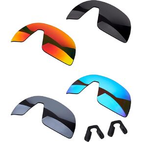 4 قطع 4 قطع استبدال العدسات الشمسية ومنصات الأنف متوافقة مع Oakley Sutro OO9406 / Sutro Asian Fit (AF) OO9406A مستقطبة