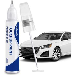 Glacier White(QAK) Touch Up Paint for Nissan-Exact Match–Chips and Nicks Car Paint Scratch Repair Kit Automotive Paint Pen for 370Z/Altima/Armada/Cube/Frontier/GT-R/Juke/Leaf/Maxima/Murano/NV/Rogue