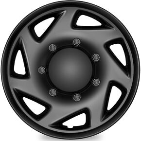 TangMiGe 4-Pack Hubcaps Compatible with Ford Van 1998-2023: Ford Truck-MTD E250 / E350 / E450 / E550 2008-2023, Ford Econoline 1998-2014; 16 inch 16" Wheel Covers (Silver Color)