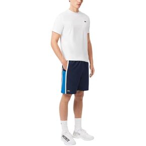 Lacoste Men's Lightweight Color Block Stripe Tennis Shorts