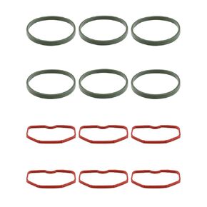 Upper & Lower Intake Manifold Gaskets Fit for Audi 3.0T S4 S5 A6 A7 A8 Q5 Q7 SQ5 2009-2019, Replace 079129717B 079129717D Automotive Plenum Exhaust Seal Sheet Set Kit