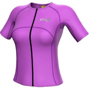 Sparx Women's Aero Tri Tank Short Sleeve Tri Tops Triathlon Tank Women Race Cycling Swim Bike Run