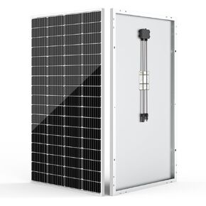 HQST Bifacial 100 Watt 12V Solar Panel ، 9BB أحادي البلورة الألواح الشمسية مع 25 ٪ وحدة الكفاءة الطاقة الكهروضوئية لقارب شحن البطارية ، والقافلة وغيرها من تطبيقات الشبكة