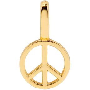 Pura Vida Harper Peace Sign Scarm Charm Gold For Bracelets and Ncles - Gold
