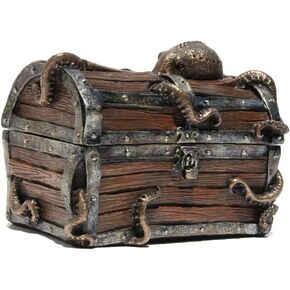 Yalu&Freedom Retro Octopus Trinket Box Decorative Storage Box 5.6 x 7.1 x 5.6 inches
