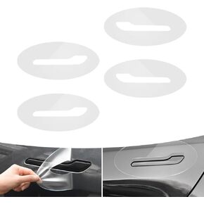 4 PCS باب سيارة مقبض فيلم واقٍ ، FIME FIME FIME PRED BPWL ، مقاوم للوقاية من FPU ، مقاوم للوقاية من FIME BPWL ، متوافق مع طراز Tesla Y/3 (شفاف)