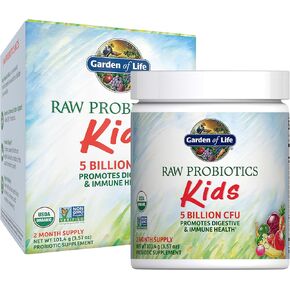 Garden of Life | RAW Probiotics Kids | 5 Billion CFU Promotes Digestive & Immune Health* | Mild Banana Taste | 3.57 oz Powder
