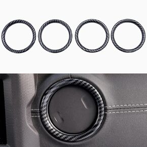 Barong for Jeep Wrangler 2018-2022 Accessories Hood Latch Lock Catch Brackets Cover （Carbon Fiber Pattern）