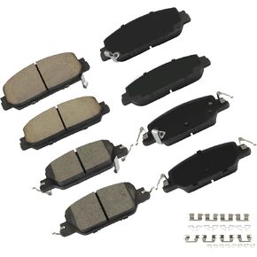 cciyu D2036 & D2037 Front & Rear Ceramic Disc Brake Pads Kit For Honda CR-V 2017-2022