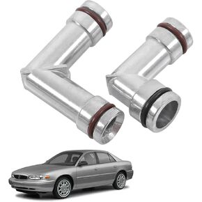 munirater Aluminum Heater Hose Elbows Upper Lower Pair Replacement for Regal 1997-2003 Replacement for Impala 2000-2005