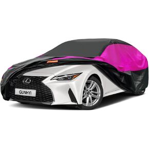 غطاء السيارة للسيارات المقاومة للماء ، كل الطقس ، Universal Fit Dodge Challenger/Charger ، Lexus ES350 ، Hyundai Genesis ، Ford Taurus ، Mercedes Benz S-Class S550 S560 ، Cadillac Seville E.