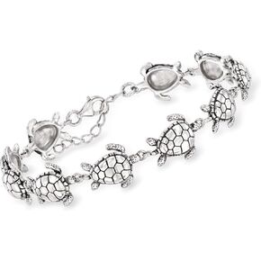 Ross-Simons Sterling Silver Sea Turtle Bracelet
