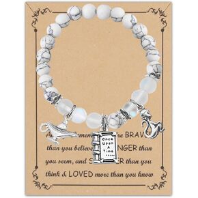 FUSTMW Magical Lamp Bracelet Princess Cartoon Movie Jewelry Movie Fans Gifts Fairy Tale Princess Gifts Inspirational Gift