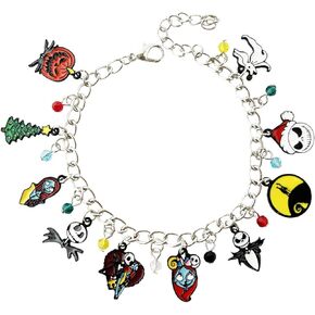 HyeeMiZine Horror Christma Charm Bracelet Gifts for Woman Men