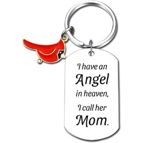 Cardinal Memorial Keychain - Condolence Gift for Loss of Loved One, Bereavement Sympathy Keepsake to Honor Grief Remembrance