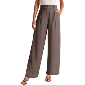 NIMIN High Waisted Dressy Pants for Women Straight Leg Business Casual Work Trousers Office Slacks with Pockets