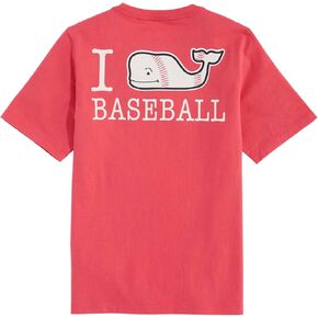 vineyard vines Boys' I Whale Baseball Short-Sleeve Pocket Tee