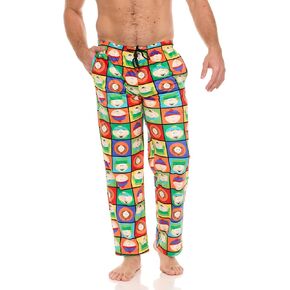 Mens Pajama Pants - South Park Cartman Kenny Kyle Soft PJ Pants Unisex Sleepwear for Women and Men (Sizes: S-XL)