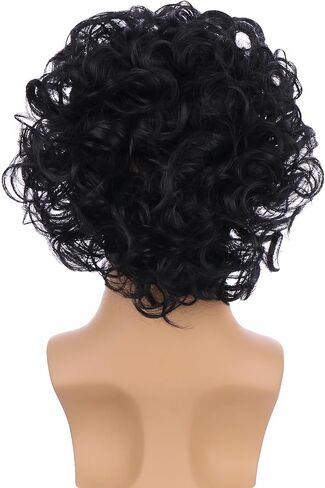 Short Black Wig for Boy Kids Black Shaggy Wigs Child Short Curly Wavy Wig Boys Daily Halloween Costume Synthetic Wigs in Saudi Arabia