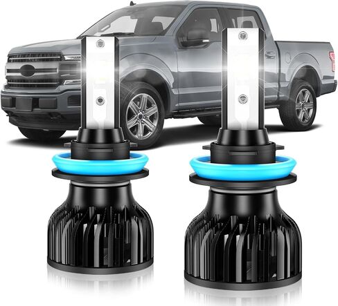 Fit for Ford F150 2015 2016 2017 2018 2019 2020 2021 2022 2023 Low Beam, Super Bright 6000K Cool White Light Bulbs, Plug and Play, Pack of 2 in Saudi Arabia