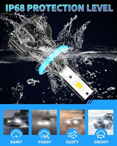 Fit for Ford F150 2015 2016 2017 2018 2019 2020 2021 2022 2023 Low Beam, Super Bright 6000K Cool White Light Bulbs, Plug and Play, Pack of 2 in Saudi Arabia