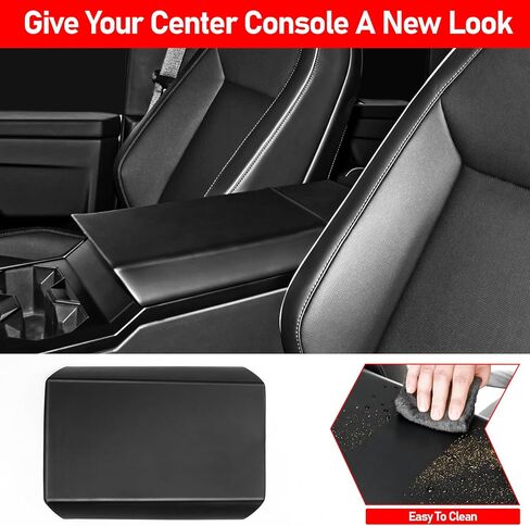 Center Console Cover for Tesla Cybertruck 2023 2024 Accessories with Leather Side Pockets Console Armrest Protector Cover Prevent Scratching in Saudi Arabia