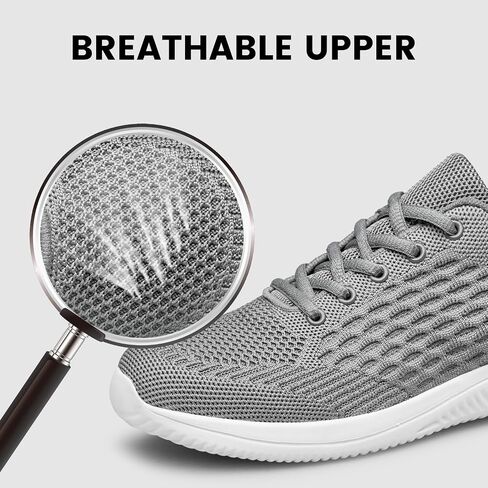Raoendis Mens Walking Shoes Ultra Lightweight Breathable Running Shoes Non Slip Athletic Fashion Sneakers Mesh Workout Casual Sports Shoes in Kuwait