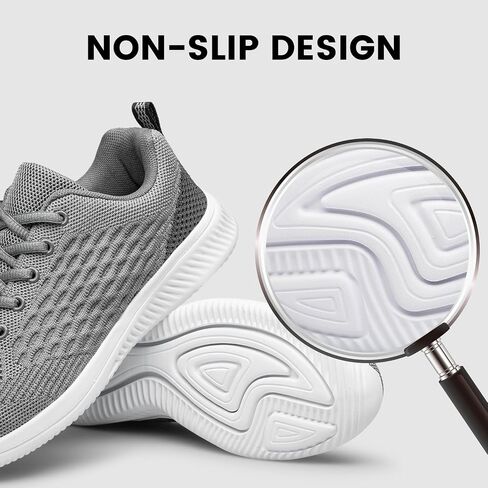 Raoendis Mens Walking Shoes Ultra Lightweight Breathable Running Shoes Non Slip Athletic Fashion Sneakers Mesh Workout Casual Sports Shoes in Kuwait