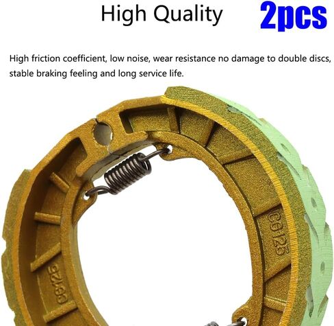 Kucehiup CG125 Brake Drum Shoe Pad 2pcs Universal 105mm PAD Shoe for 6.5 Hp 196cc MB165 MB200 BT200X CT200U Motorsports Mini Bike CRF70 TaoTao GY6 49cc 50cc Scooter Moped ATV (Grey-green) in Kuwait
