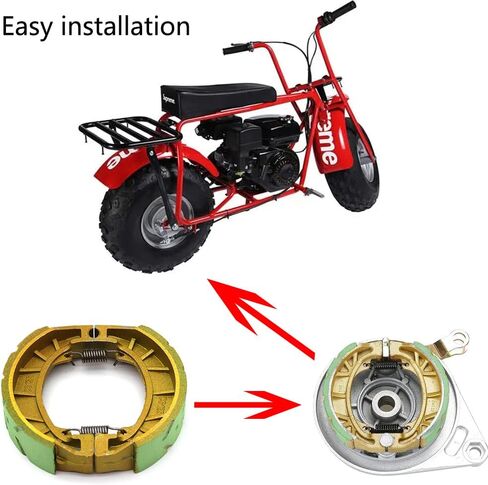 Kucehiup CG125 Brake Drum Shoe Pad 2pcs Universal 105mm PAD Shoe for 6.5 Hp 196cc MB165 MB200 BT200X CT200U Motorsports Mini Bike CRF70 TaoTao GY6 49cc 50cc Scooter Moped ATV (Grey-green) in Kuwait