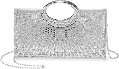 Evening Bags Clutch Purses for Women Formal, Rhinestone Handbags Purse Shoulder Bag with Chain Sparkly for Wedding Guest Party Gold in Saudi Arabia