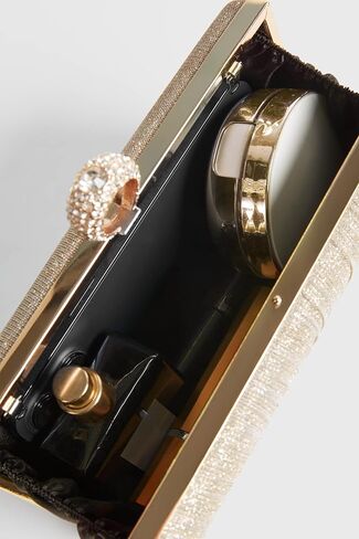 BABEYOND Clutch Purses for Women - Evening Bag Glitter Pleated Clutch for Bride Party Prom Wedding in Saudi Arabia