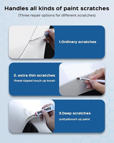 149/9149 Polar White Touch Up Paint Kit Compatible with Mercedes-Benz Exact Match Car Scratch Repair Touch Up Paint Kit in Saudi Arabia
