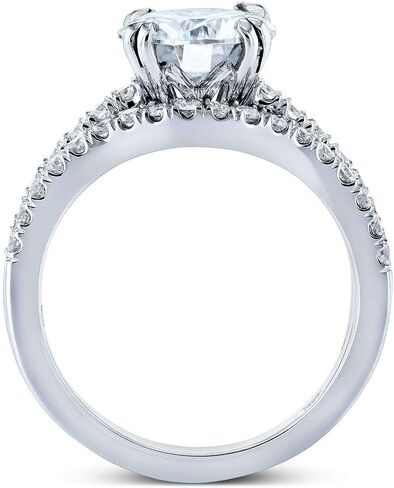 Kobelli Lab Grown Diamond Engagement Ring Wedding Band Bridal Set 1 7/8 CTW 14k Gold (DEF/VS) in Saudi Arabia
