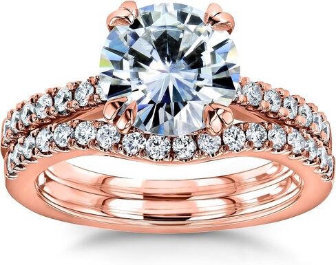 Kobelli Lab Grown Diamond Engagement Ring Wedding Band Bridal Set 1 7/8 CTW 14k Gold (DEF/VS) in Saudi Arabia