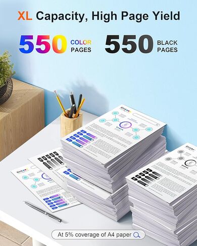 خراطيش حبر E-Z Ink Pro 812XL مُعاد تصنيعها لطابعة Epson 812 XL T812XL عالية السعة للاستخدام مع طابعة Epson Workforce Pro WF-7820 WF-7840 WF-7310 EC-C7000 (BCMY، 4 عبوات) in Saudi Arabia