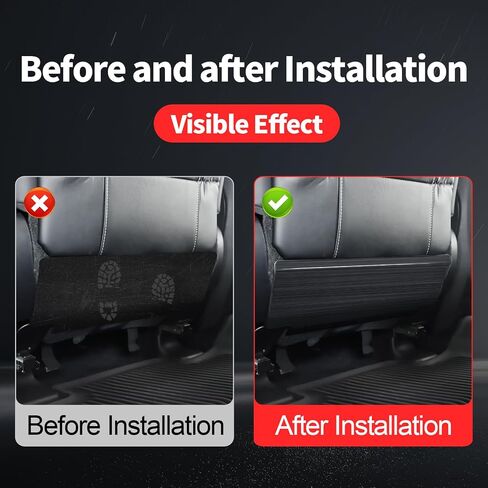 Stainless steel seat protection plate is suitable for the 2024 to present Lexus GX550 internal anti kick decorative panel modification accessories (Black) in Saudi Arabia