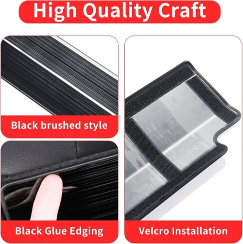 Stainless steel seat protection plate is suitable for the 2024 to present Lexus GX550 internal anti kick decorative panel modification accessories (Black) in Saudi Arabia