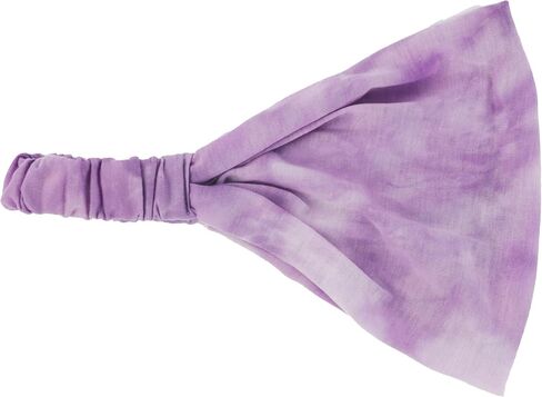 Motique Accessories Brown Soft Headwrap Tye Dye Boho Wide Headband Yoga in Kuwait