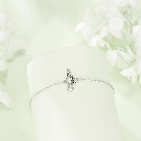 BAT BAT/CAT سوار 925 Sterling Silver Animals Bracelet BAT/CAT HOMERS FOR in Kuwait