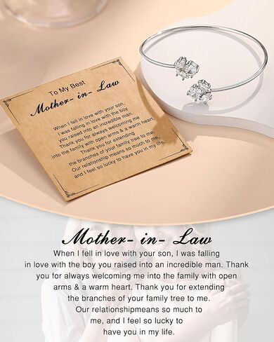 Adjustable Bracelet for Women-Bonus Mom Mother in Law Birthday Mother Day Christmas in Kuwait